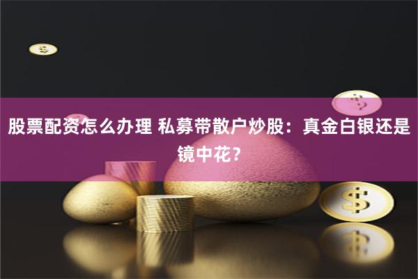 股票配资怎么办理 私募带散户炒股：真金白银还是镜中花？